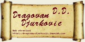 Dragovan Đurković vizit kartica